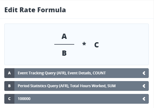 Edit your Rate Chart Formula